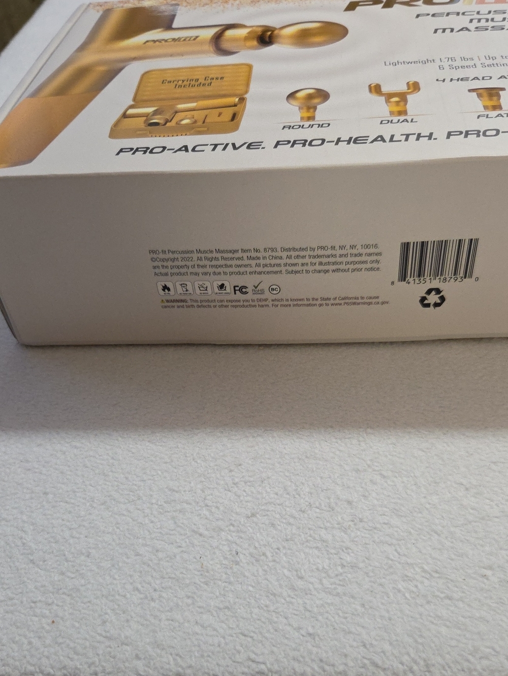 NIB PRO FIT PERCUSSION MUSCLE MASSAGER - Picture 5 of 5